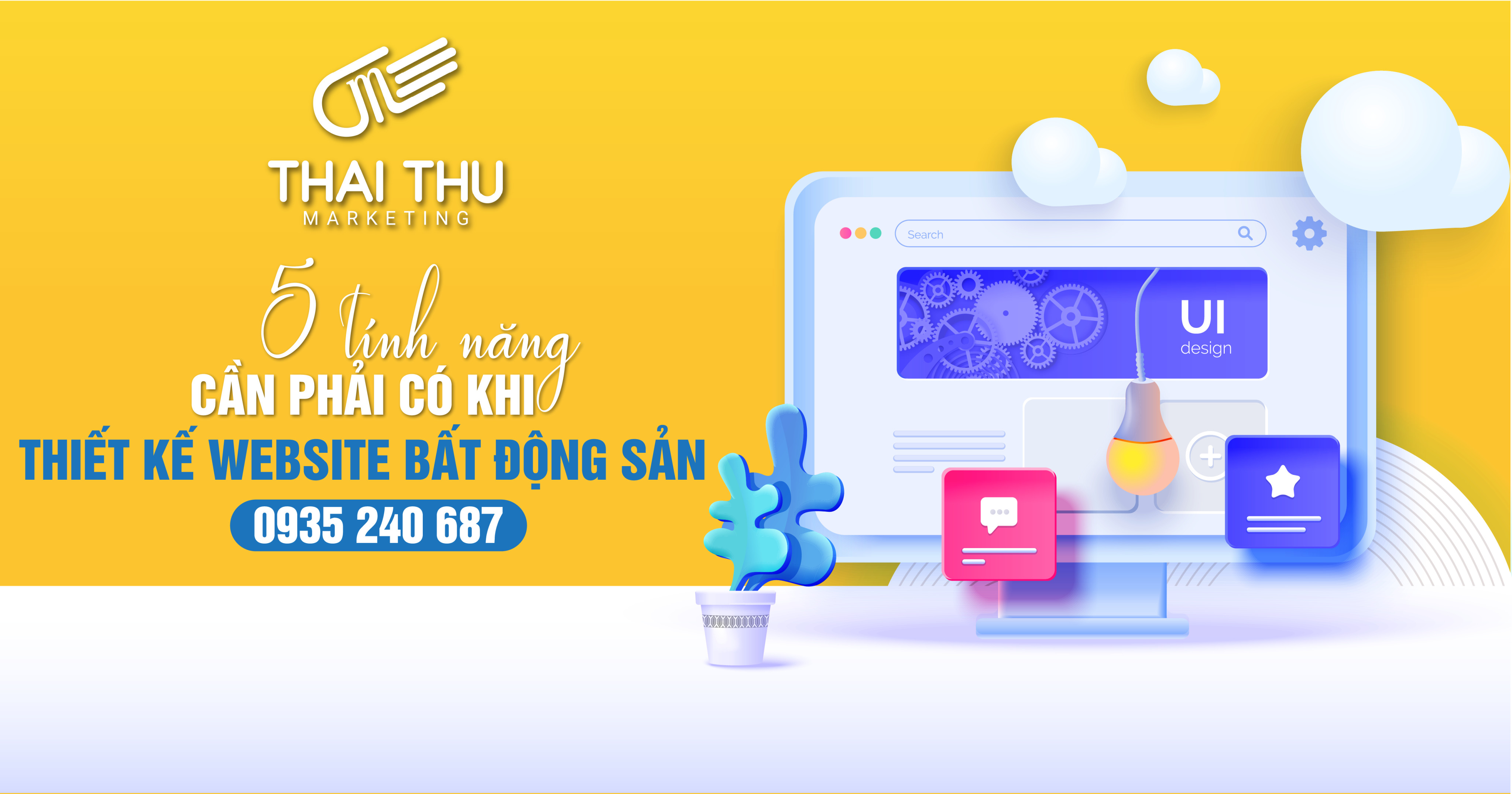 5 tính năng cần phải có khi thiết kế website bất động sản tại Huế