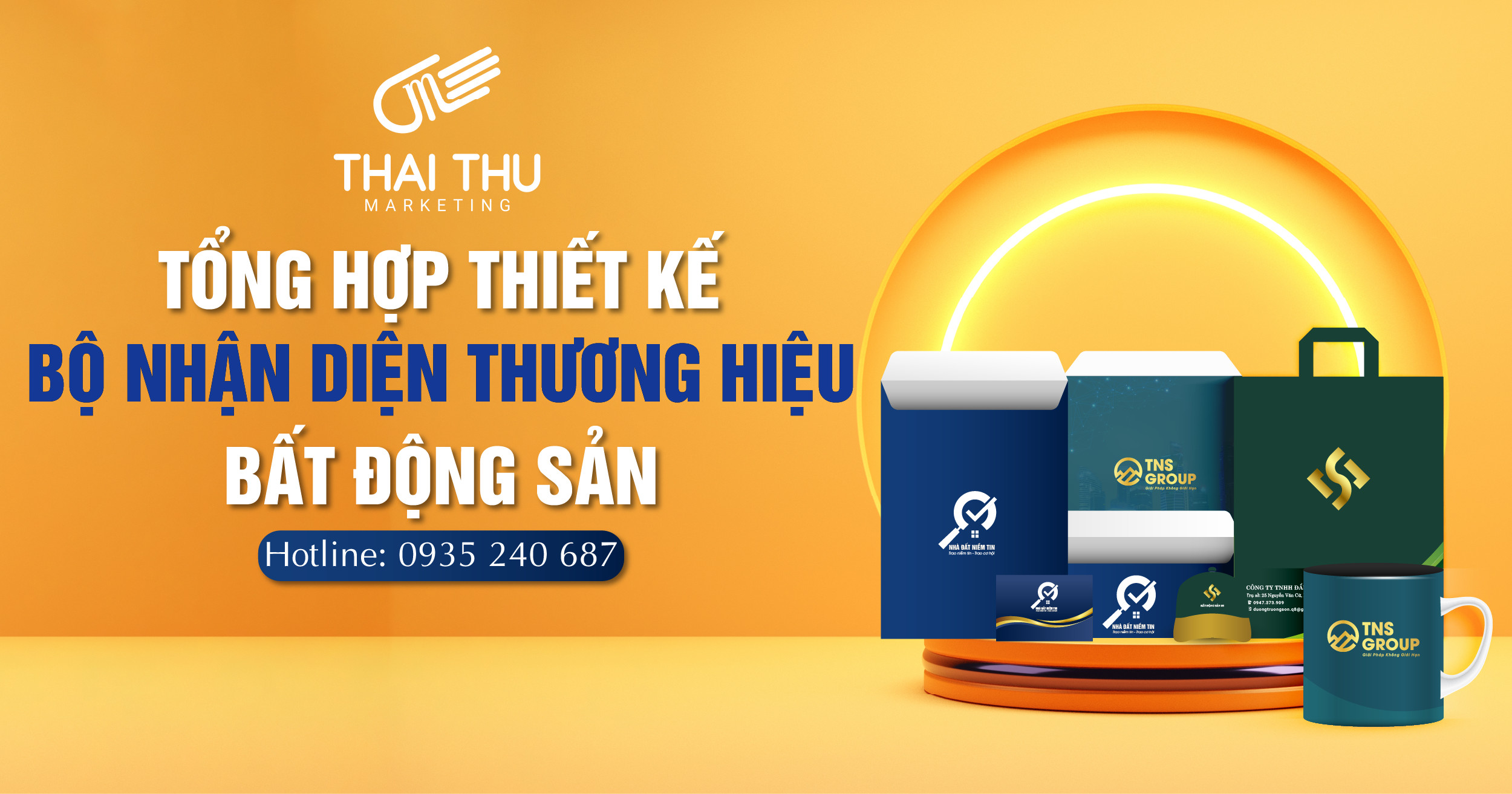 Tổng hợp thiết kế bộ nhận diện thương hiệu bất động sản của Thai Thu Marketing