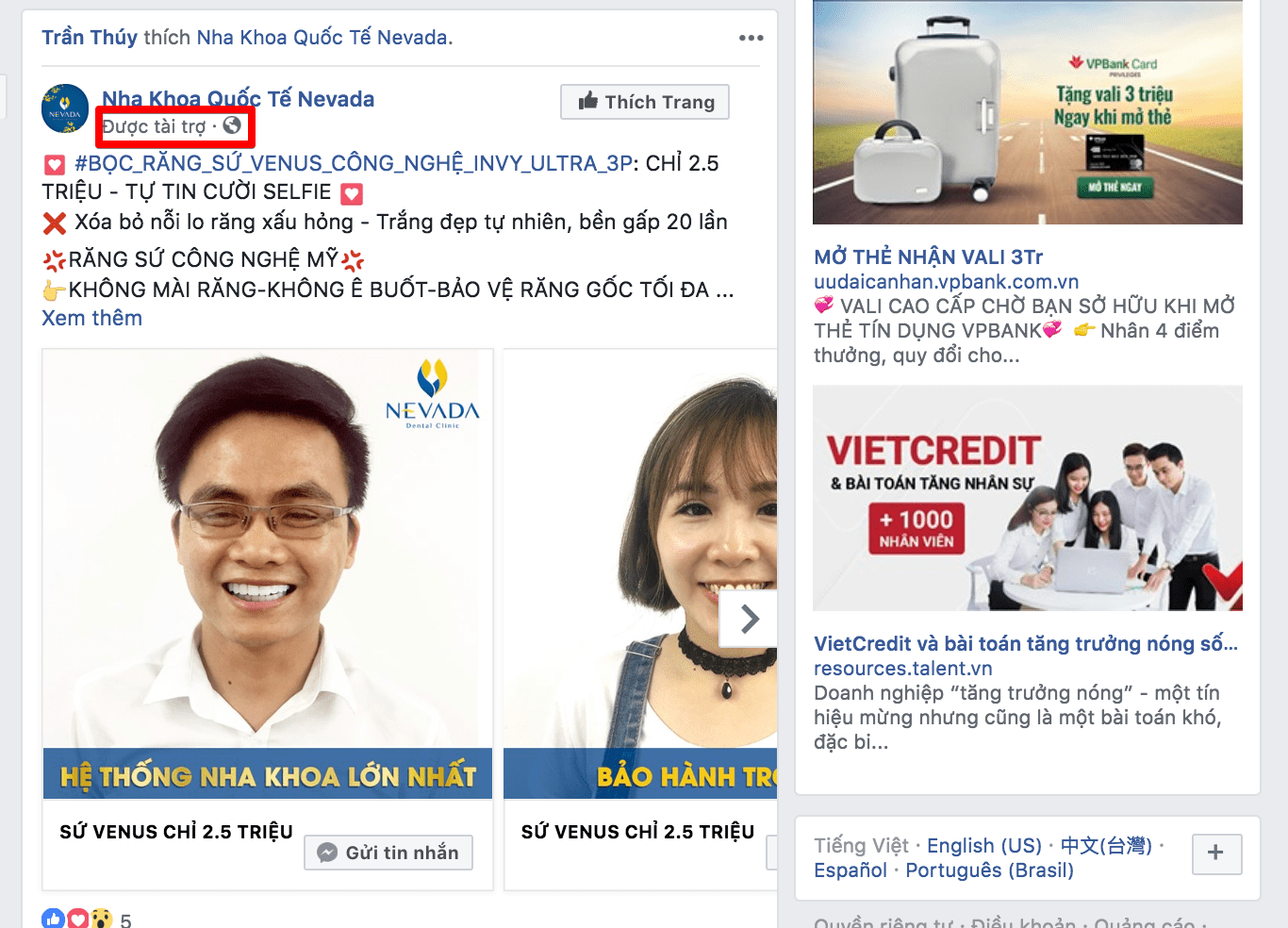 Hỗ trợ quảng cáo facebook hiệu quả