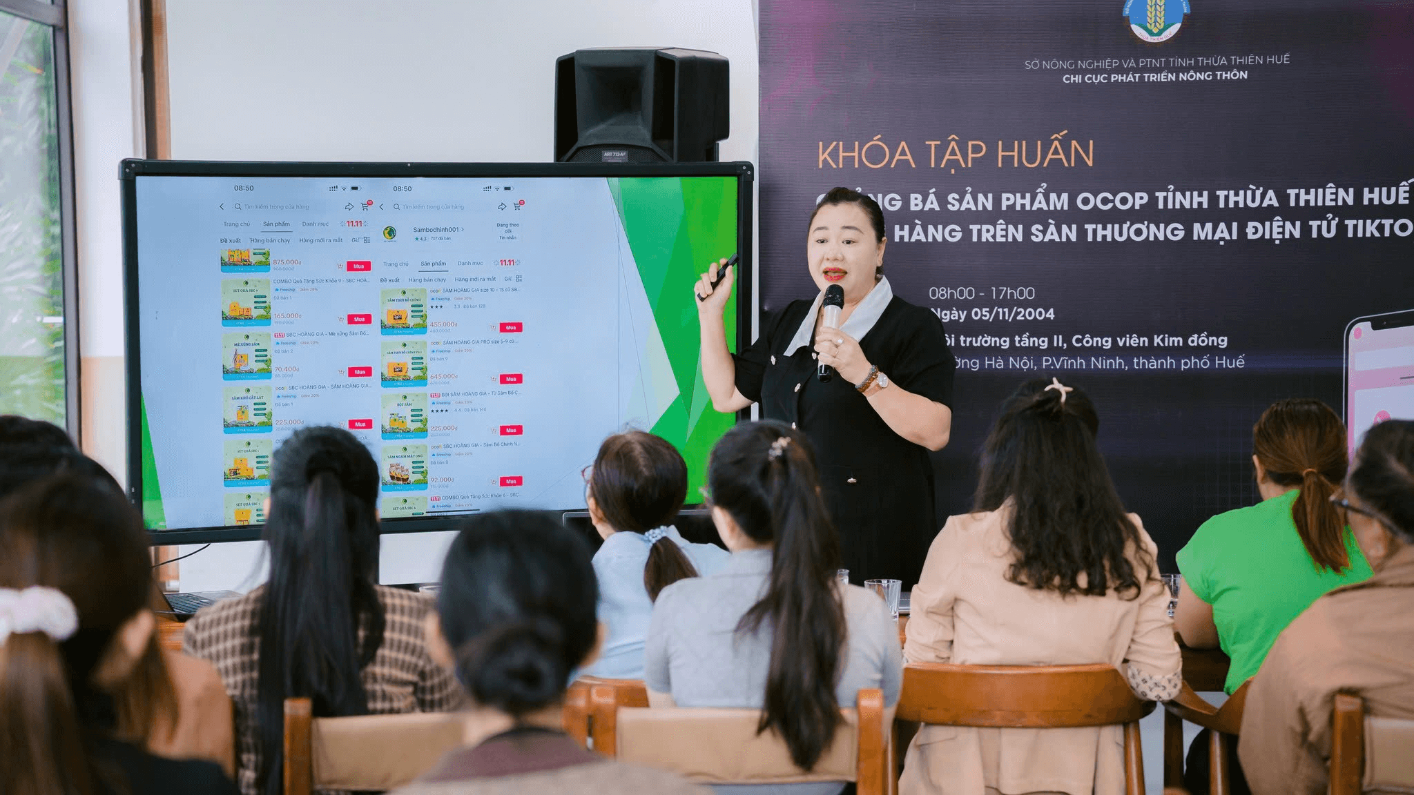 tập huấn quảng bá sản phẩm OCCOP Huế trên sàn TMĐT TikTok