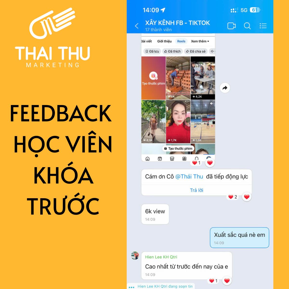 Phản hồi tích cực của học viên khóa xây kênh viral