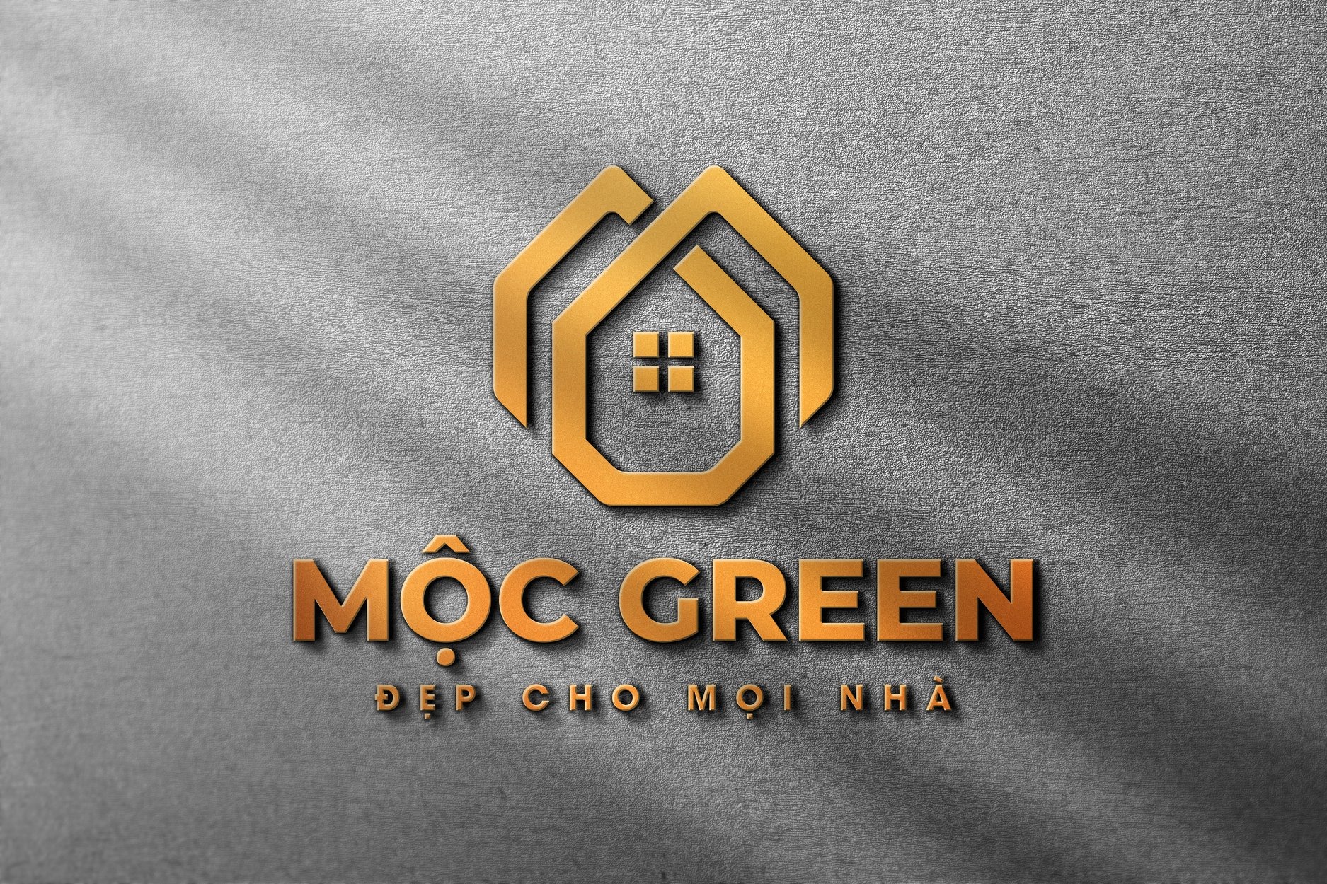 Logo Công ty Mộc Green với thiết kế đơn giản