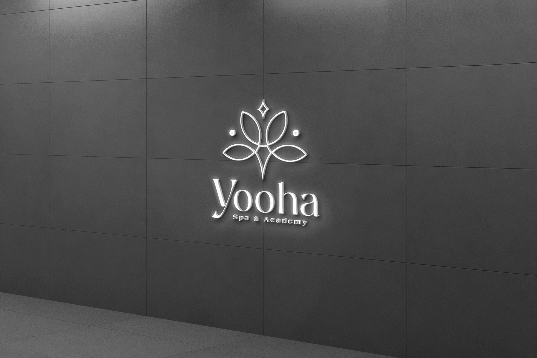 Logo công ty dịch vụ Spa academy với thiết kế chuẩn thương hiệu