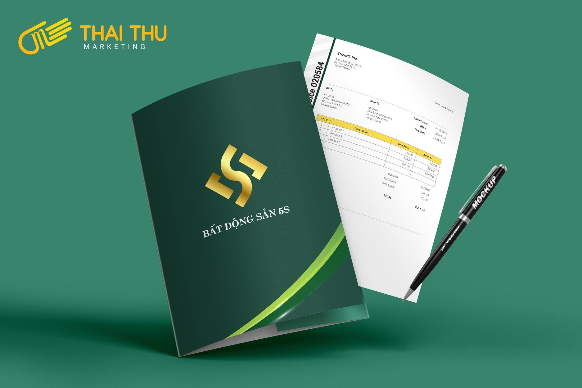 tổng hợp thiết kế profile của Thai Thu Marketing